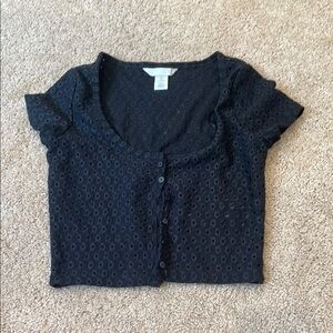 Black hole-y crop top